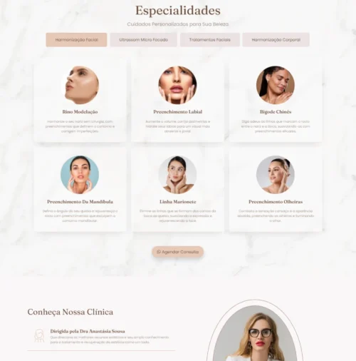 Template Site Empresarial Anastasia Estética - Image 2